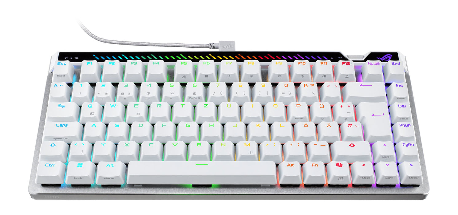 EAN 4711636251136 - ASUS ROG Falchion Ace 75 HE WHT teclado Juego USB QWERTZ Alemán Blanco imagen 3