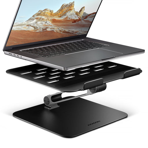 EAN 8595247909183 - Axagon STND-LQB Laptop-Ständer, Doppelgelenk, höhenverstellbar, faltbar Soporte para ordenador portátil y imagen 1