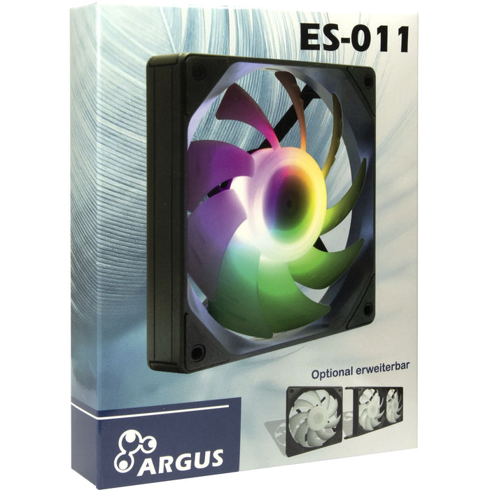 EAN 4260455648783 - Inter-Tech ES-011 Carcasa del ordenador Ventilador 12 cm Negro 1 pieza(s) imagen 5
