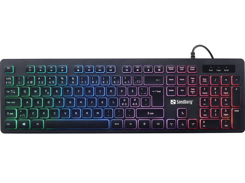 EAN 5705730640322 - Sandberg 640-32 teclado Juego USB QWERTY Nórdico Negro imagen 2