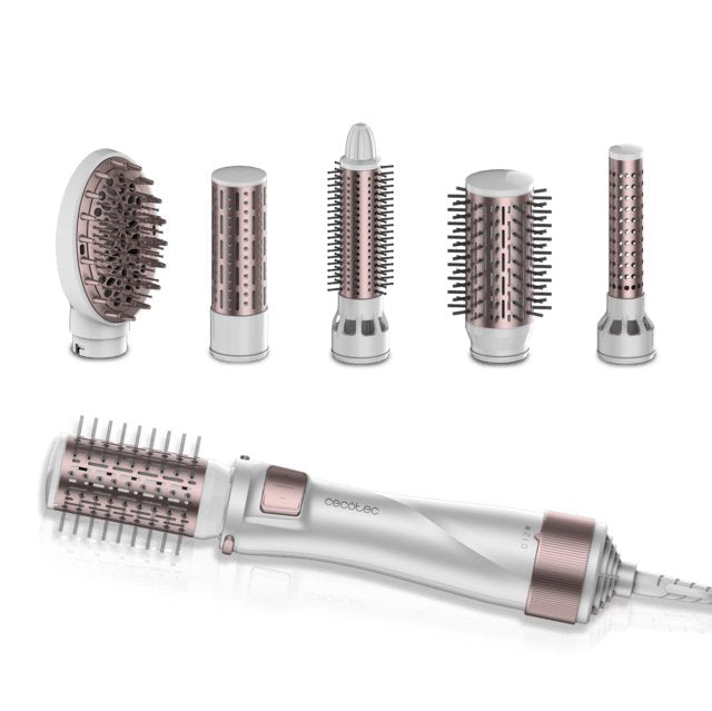 EAN 8435484034463 - Cecotec 03446 Utensilio de peinado Herramienta de peinado con múltiples accesorios Caliente Gris, Oro ros imagen 1