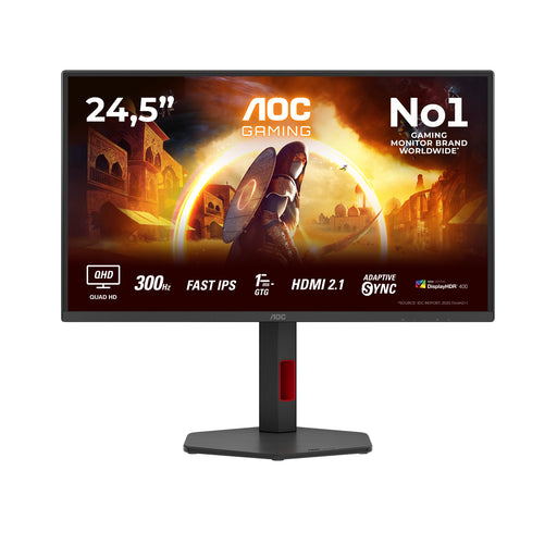 EAN 4038986142748 - AOC G4 Q25G4SR pantalla para PC 62,2 cm (24.5") 2560 x 1440 Pixeles Quad HD LED Negro, Rojo imagen 1