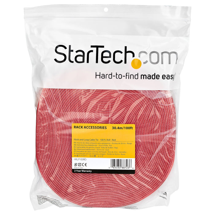 EAN 65030887236 - StarTech.com HKLP100RD presilla Bridas adherentes para cables Nylon 1 pieza(s) imagen 4