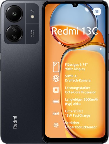 EAN 6941812757383 - Xiaomi Redmi 13C 17,1 cm (6.74") SIM doble Android 13 4G USB Tipo C 8 GB 256 GB 5000 mAh Negro imagen 3