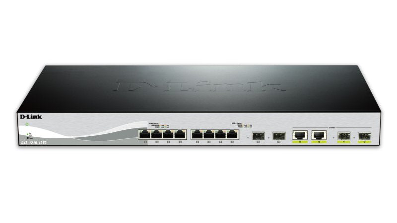 EAN 0790069467653 - D-Link DXS-1210-12TC/E switch Gestionado L2 10G Ethernet (100/1000/10000) 1U Negro, Plata imagen 2
