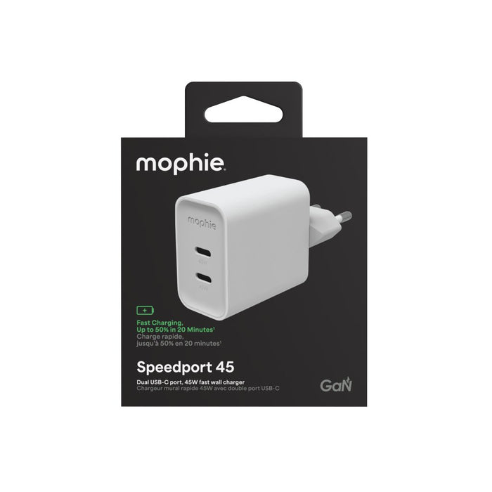 EAN 840390369512 - mophie Speedport 45 Universal Blanco Corriente alterna Carga rápida Interior imagen 7