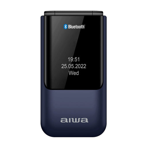 EAN 8435256897555 - Aiwa FP-24BL teléfono móvil 6,1 cm (2.4") 91,7 g Negro, Azul Característica del teléfono imagen 2
