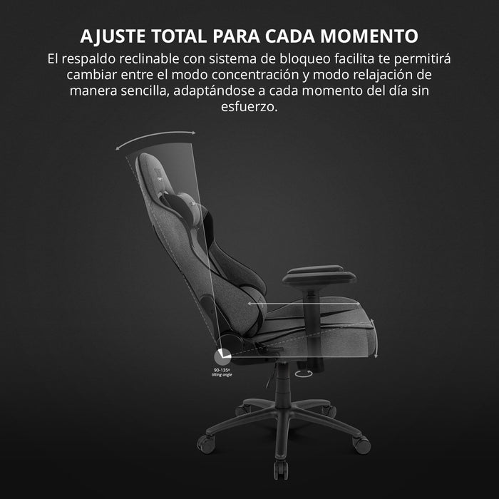 EAN 8436587976605 - DRIFT DR90XXL silla para videojuegos Silla para videojuegos de PC Asiento acolchado Gris, Negro imagen 24