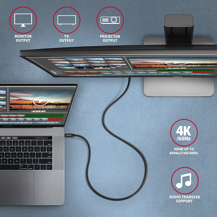 EAN 8595247905987 - Axagon BUCM32-CM20AB cable USB USB 3.2 Gen 2x2 2 m USB C Negro imagen 7