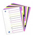 EAN 3045050049682 - Oxford Ordnerregister myColour DIN A4 Vollformat blanko farbsortiert divisor Polipropileno (PP) Colores s imagen 1