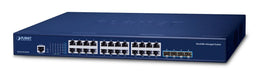 EAN 4711605286657 - PLANET Layer 3 24-Port 10/100/1000T Gestionado L3 Gigabit Ethernet (10/100/1000) 1U Azul imagen 1