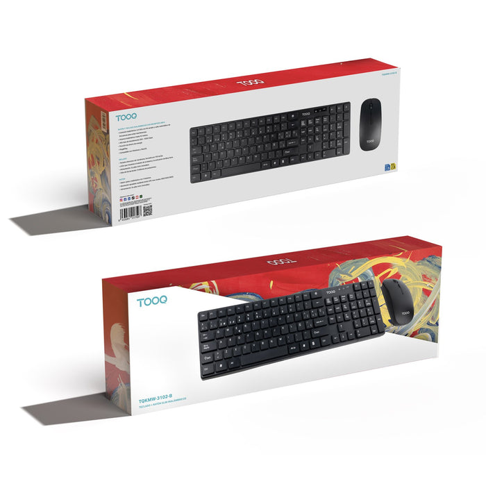 EAN 8433281017597 - TooQ TQKMW-3102-B teclado Ratón incluido Universal RF inalámbrico imagen 5