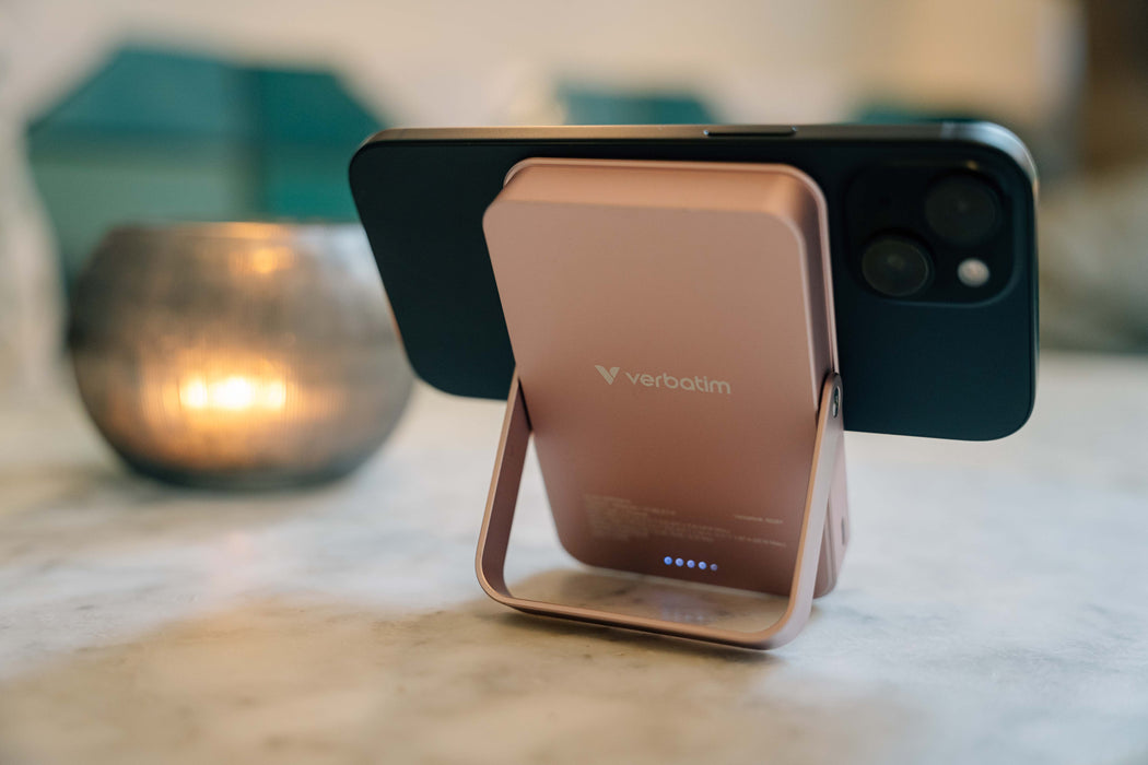 EAN 0023942322672 - Verbatim Charge 'n' Go Magnetic Wireless Polímero de litio 10000 mAh Cargador inalámbrico Rosa imagen 6