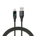 EAN 5901986047797 - Savio USB - Lightning cable with display CL-173 1 m black Negro imagen 1