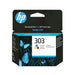 EAN 0199764694539 - HP 303 Tri-color Original Ink Cartridge cartucho de tinta 1 pieza(s) Estándar Cian, Magenta, Amarillo imagen 1