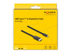 EAN 4043619801657 - DeLOCK 80165 adaptador de cable de vídeo 2 m USB Tipo C DisplayPort Negro imagen 3