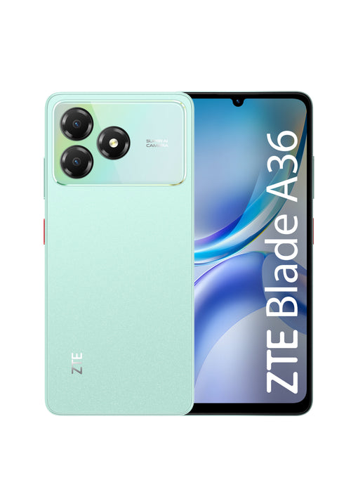 EAN 6902176157875 - ZTE A36 17,1 cm (6.75") Ranura híbrida Dual SIM Android 15 4G USB Tipo C 4 GB 64 GB 5000 mAh Verde imagen 1