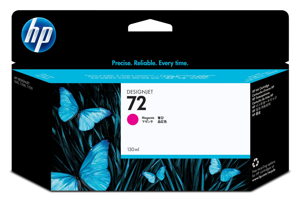 EAN 0748214002778 - HP 72 130-ml Magenta DesignJet Ink Cartridge cartucho de tinta 1 pieza(s) Original Alto rendimiento (XL) imagen 1