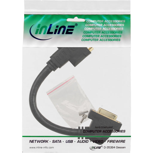 EAN 4043718198191 - InLine 17301G cambiador de género para cable DVI-I Negro imagen 2