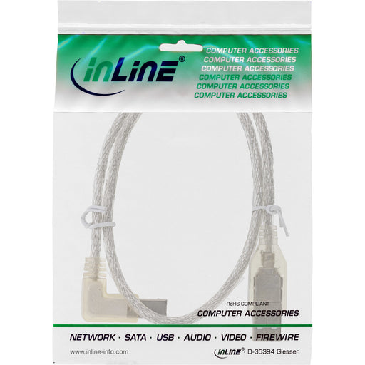 EAN 4043718062065 - InLine 34520L cable USB 2 m USB A USB B 0,48 Gbit/s Transparente imagen 2