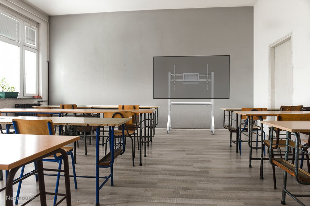 EAN 8717371441203 - Neomounts FL50-525WH1 mueble y soporte para dispositivo multimedia Blanco Panel plano Mesita con ruedas p imagen 17