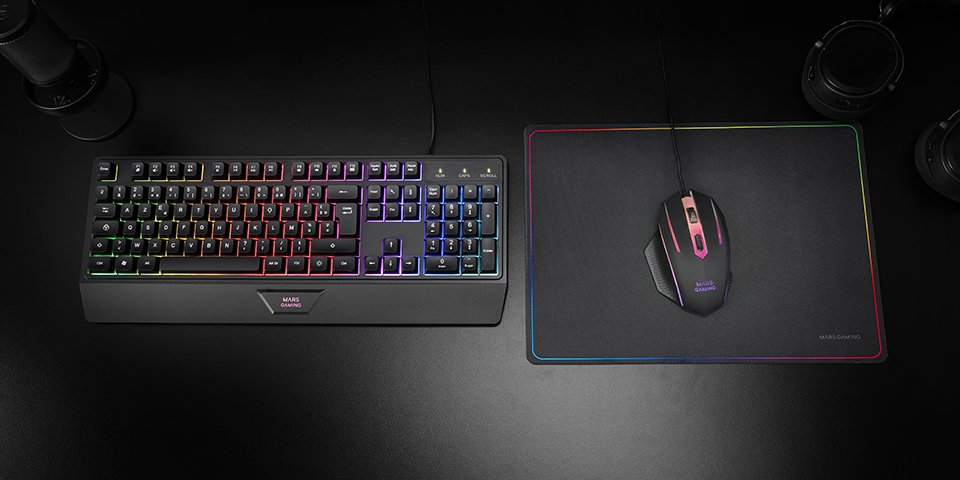 EAN 8435693105770 - Mars Gaming MCP124 teclado Ratón incluido Juego USB QWERTY imagen 6