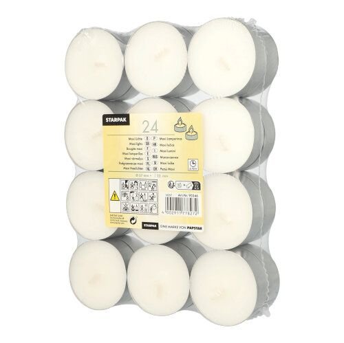 EAN 4002911778272 - Papstar 90346 vela Alrededor Blanco 24 pieza(s) imagen 1
