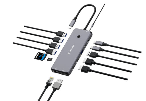 EAN 0023942321545 - Verbatim CMH-14 USB Tipo C 5000 Mbit/s Plata imagen 1