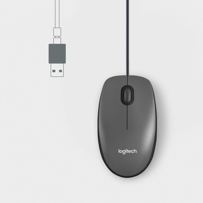 EAN 5099206070462 - Logitech Mouse M100 ratón Oficina Ambidextro USB tipo A Óptico 1000 DPI imagen 4