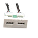 EAN 5714590002973 - Garbot FA-2420-2USB(A)-F/F-PH-20CM toma de corriente Blanco imagen 1