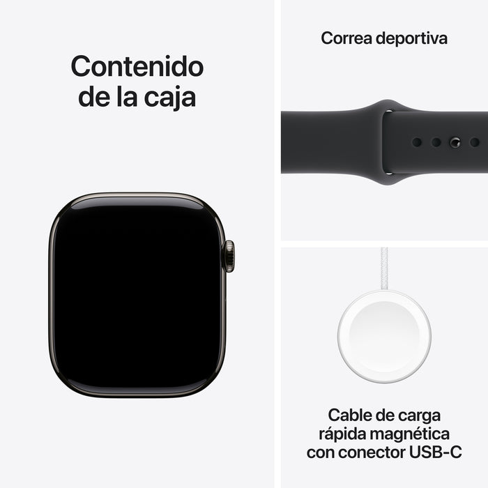 EAN 0195950479201 - Apple Watch Series 11 OLED 46 mm Digital 416 x 496 Pixeles Pantalla táctil 5G Titanio Wifi GPS (satélite) imagen 8