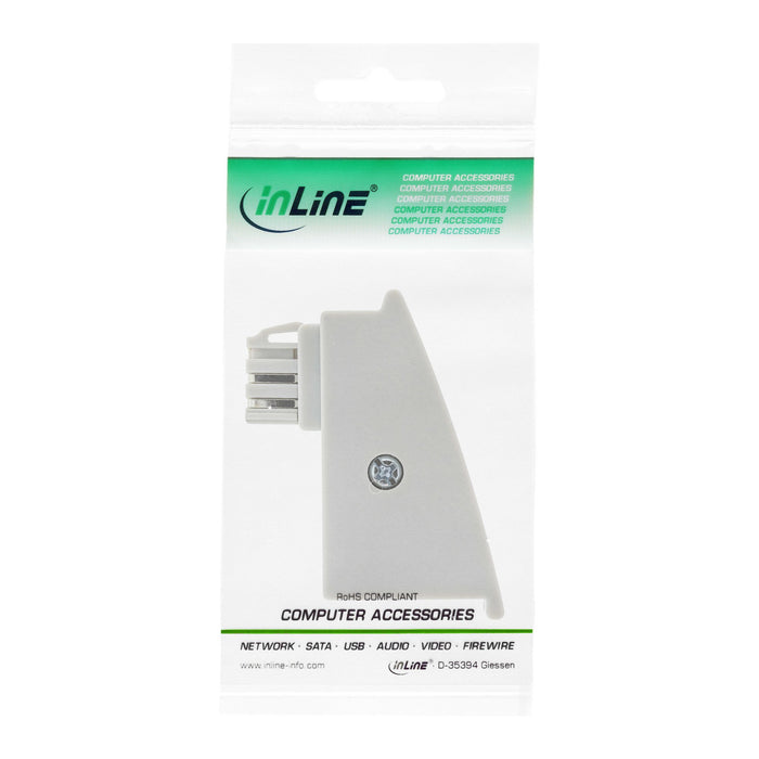 EAN 4043718266340 - InLine 69949 cambiador de género para cable TAE-F RJ-45 Gris imagen 2