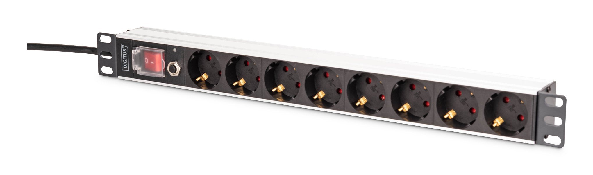 EAN 4016032501633 - Digitus DN-95436 unidad de distribución de energía (PDU) 8 salidas AC 1U Negro, Plata imagen 1