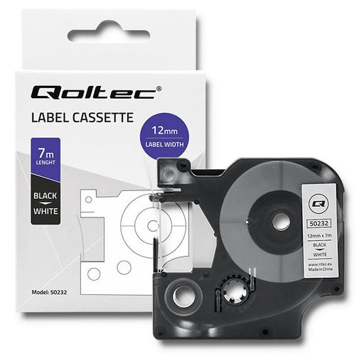 EAN 5901878502328 - Qoltec 50232 cinta para impresora de etiquetas Negro sobre blanco D1 imagen 1