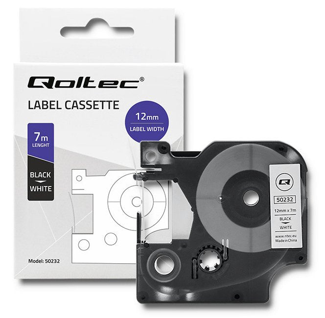EAN 5901878502328 - Qoltec 50232 cinta para impresora de etiquetas Negro sobre blanco D1 imagen 1