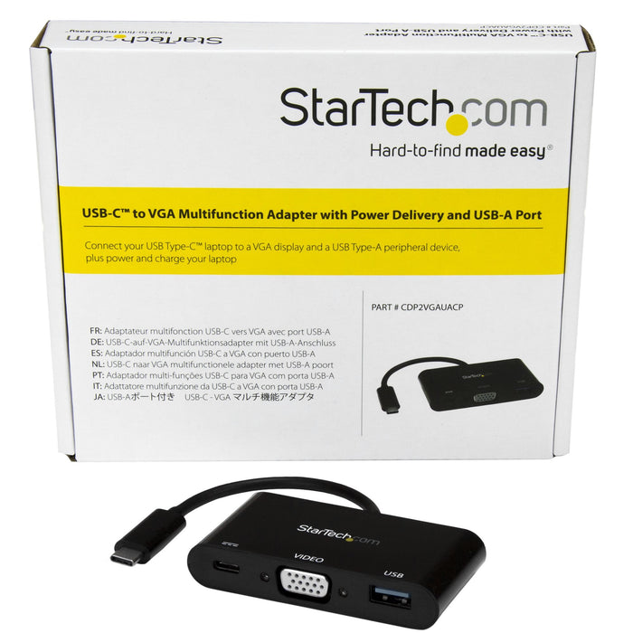 EAN 65030866293 - StarTech.com CDP2VGAUACP base para portátil y replicador de puertos Alámbrico USB 3.2 Gen 1 (3.1 Gen 1) Typ imagen 6