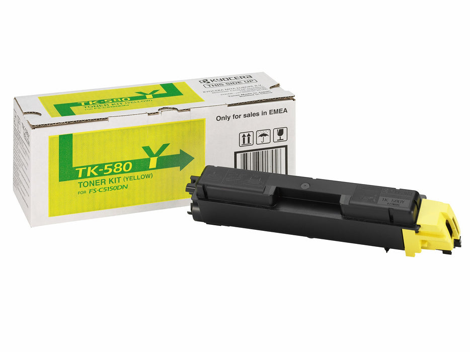 EAN 0632983017319 - KYOCERA TK-580Y cartucho de tóner 1 pieza(s) Original Amarillo imagen 3