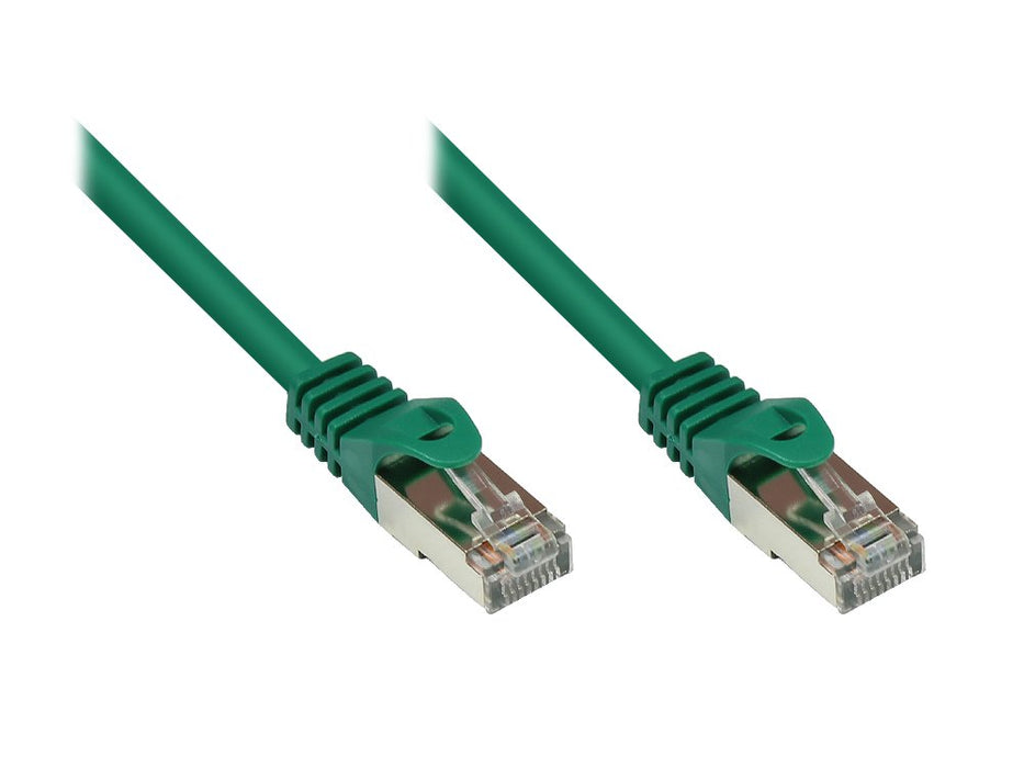 EAN 4014619718122 - Alcasa RJ45-RJ45, m-m, 0.15m cable de red Verde 0,15 m Cat5e SF/UTP (S-FTP) imagen 1