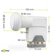 EAN 4040849672712 - Goobay 67271 convertidor low noise block (lnb) Gris, Blanco imagen 2