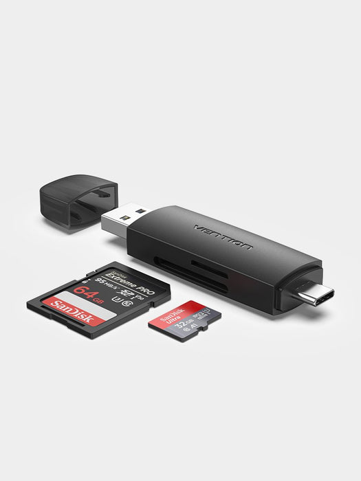 EAN 6922794755888 - Vention CLKB0 lector de tarjeta USB 3.2 Gen 1 (3.1 Gen 1) Type-A/Type-C Negro imagen 5