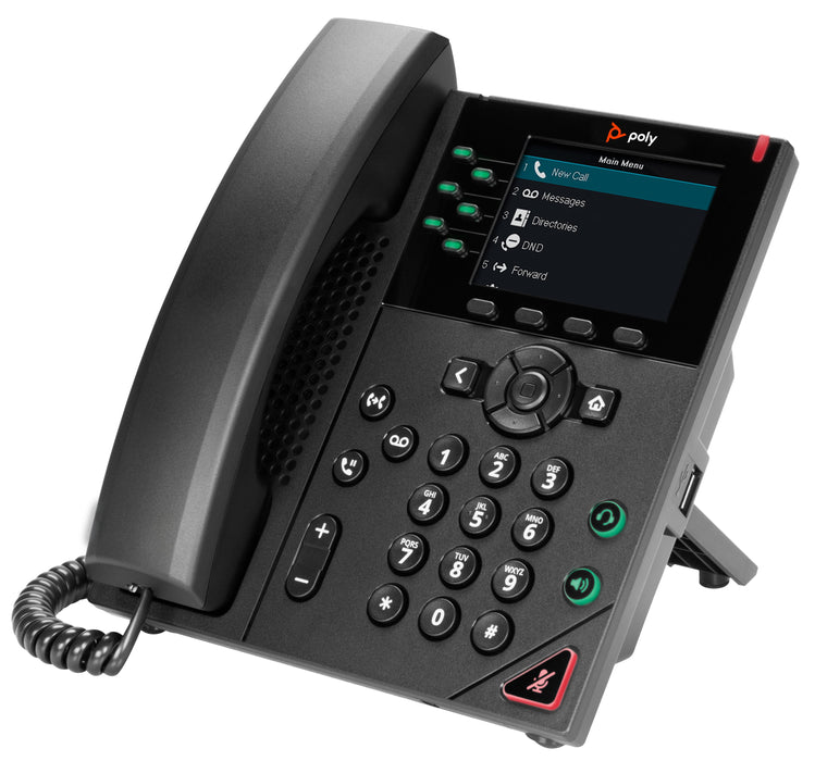 EAN 0196188445402 - HP Poly VVX 350 6-Line IP Phone and PoE-enabled teléfono IP Negro LCD imagen 3