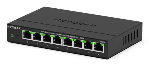 EAN 0606449170788 - NETGEAR MS308 No administrado 2.5G Ethernet (100/1000/2500) Negro imagen 1