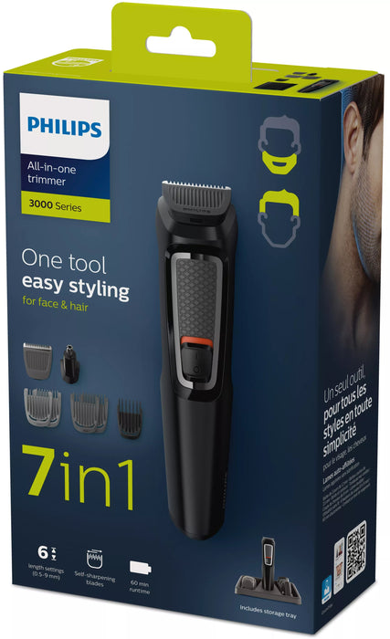 EAN 8710103853480 - Philips MULTIGROOM Series 3000 MG3721/14 cortadora de pelo y maquinilla Negro Níquel-metal hidruro (NiMH) imagen 2