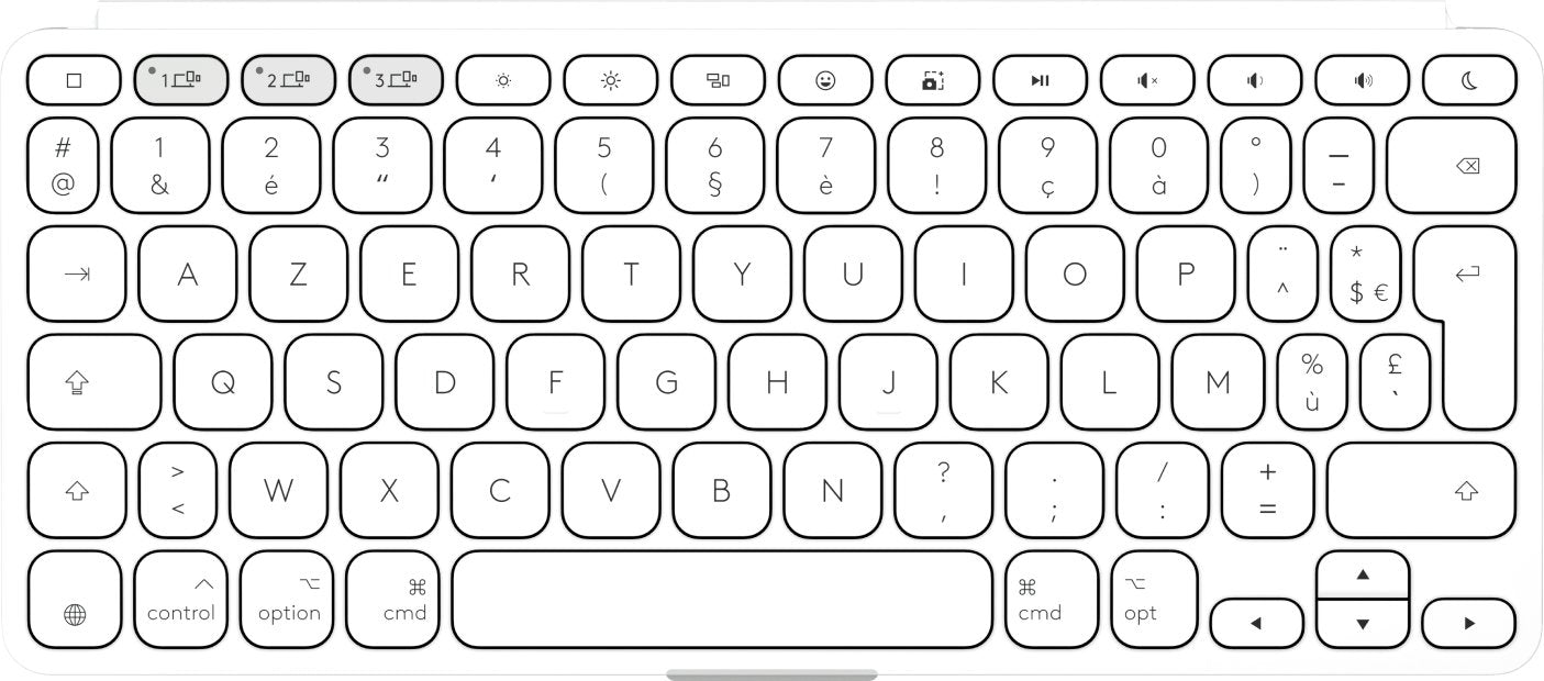 EAN 5099206125803 - Logitech 920-013007 teclado para móvil AZERTY Francés Bluetooth Blanco imagen 2