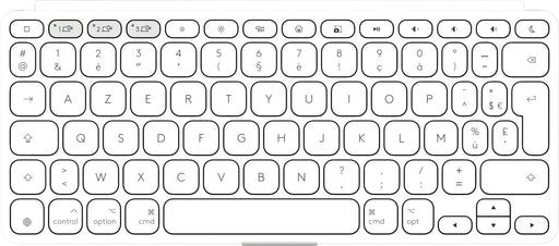 EAN 5099206125803 - Logitech 920-013007 teclado para móvil AZERTY Francés Bluetooth Blanco imagen 2