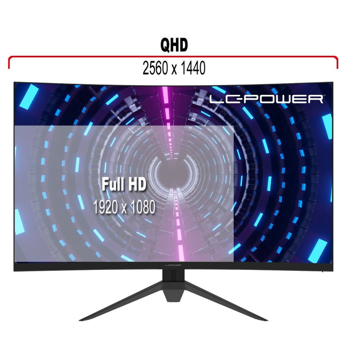EAN 4260070129360 - LC-Power LC-M32-QHD-165-C-V2 pantalla para PC 80 cm (31.5") 2560 x 1440 Pixeles Quad HD LCD Negro imagen 3