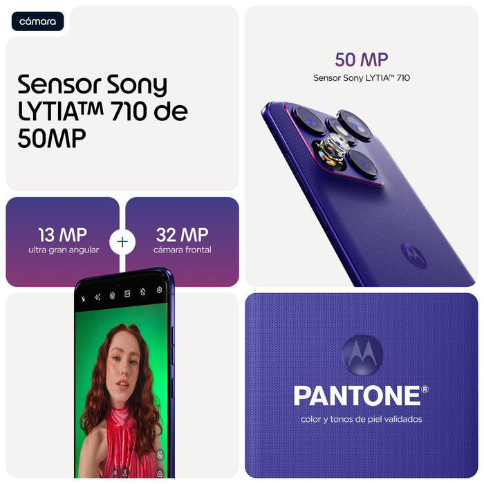 EAN 8033779085291 - Motorola edge 70 fusion 17,2 cm (6.78") SIM doble Android 16.0 5G USB Tipo C 8 GB 256 GB 5200 mAh Violeta imagen 6