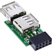 EAN 4043718121236 - InLine 33440I cambiador de género para cable 2x USB-A Verde imagen 2