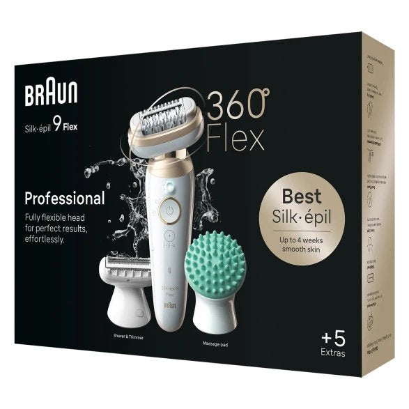 EAN 7500435225281 - Braun Silk-épil 9 Flex 9-071 3D 40 pinzas Oro, Blanco imagen 3