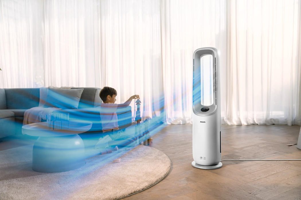 EAN 8720389019395 - Philips AMF765/10 purificador de aire 70 m² 47 dB 40 W Blanco, Gris imagen 12